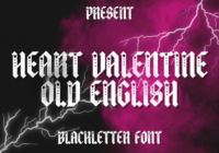 Heart Valentine Old English Font - Featured Image