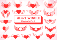 Heart Winged Font - Featured Image