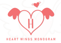 Heart Wings Monogram Font - Featured Image