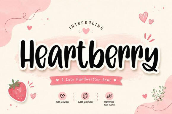 Heartberry Font - Featured Image
