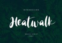 Heatwalk Font - Featured Image