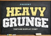 Heavy Grunge Font - Featured Image