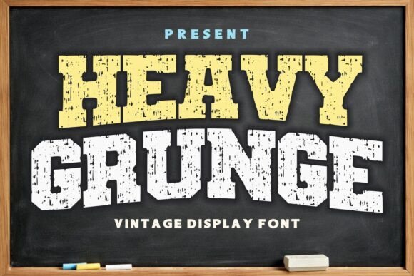 Heavy Grunge Font - Featured Image