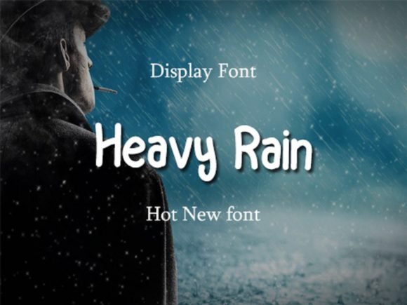 Heavy Rain Font - Featured Image