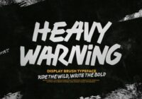 Heavy Warning Font - Featured Image