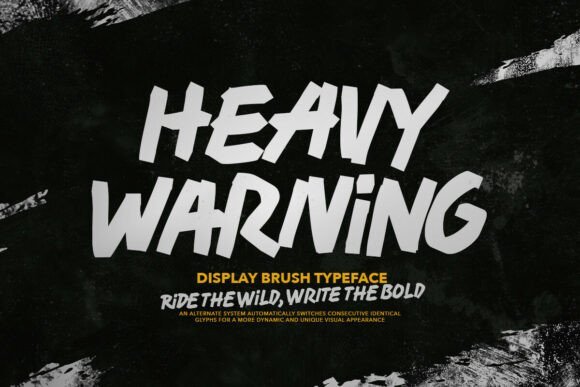 Heavy Warning Font - Featured Image
