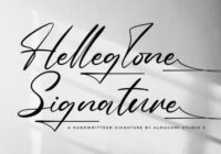 Helleglone Signature Font - Featured Image