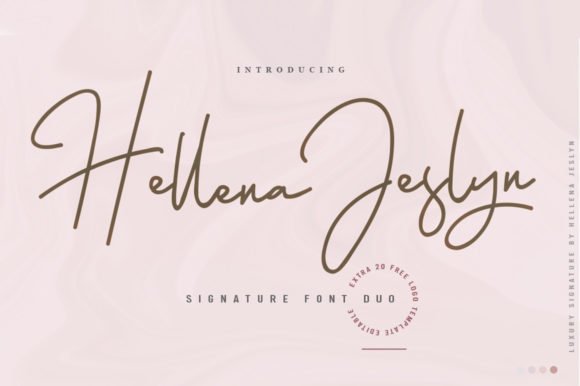 Hellena Jeslyn Duo Font - Featured Image