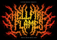 Hellfire Flames Font - Featured Image