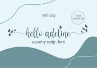Hello Adeline Font - Featured Image