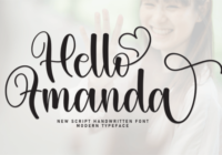 Hello Amanda Font - Featured Image
