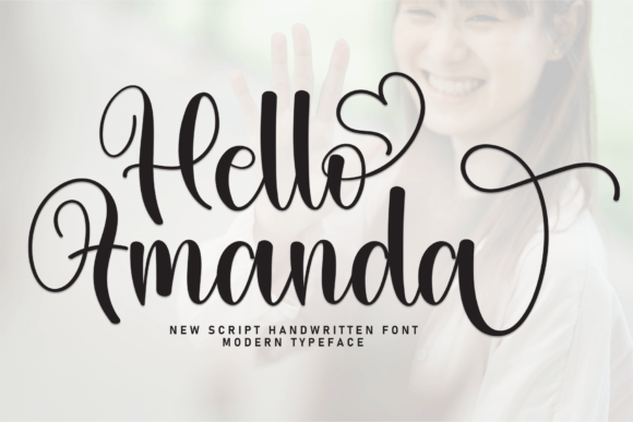 Hello Amanda Font - Featured Image