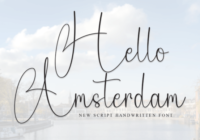 Hello Amstredam Font - Featured Image