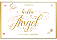 Hello Angel Font - Featured Image