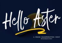Hello Aster Font - Featured Image