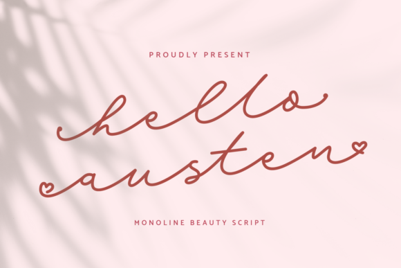 Hello Austen Font - Featured Image