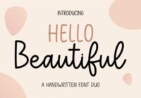 Hello Beautiful Font - Featured Image