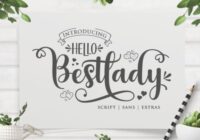 Hello Bestlady Font - Featured Image