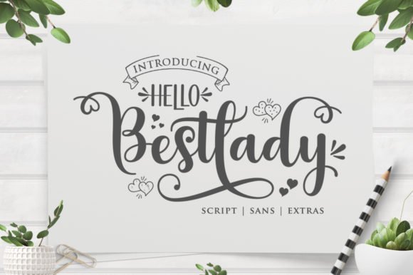 Hello Bestlady Font - Featured Image