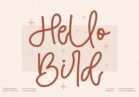 Hello Bird Font - Featured Image