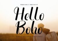 Hello Boho Font - Featured Image