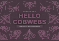 Hello Cobwebs Font - Featured Image