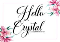 Hello Crystal Font - Featured Image