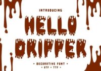 Hello Dripper Font - Featured Image