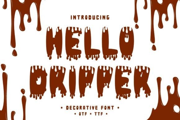 Hello Dripper Font - Featured Image