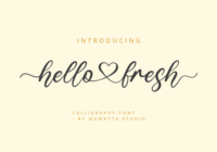 Hello Fresh Font - Featured Image
