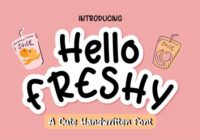 Hello Freshy Font - Featured Image