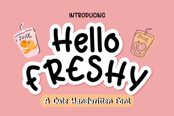 Hello Freshy Font - Featured Image