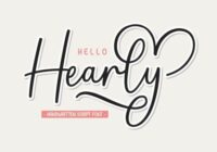 Hello Hearly Font - Featured Image