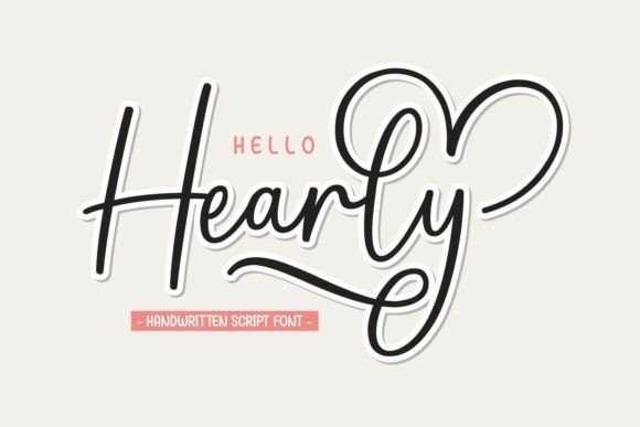 Hello Hearly Font - Featured Image