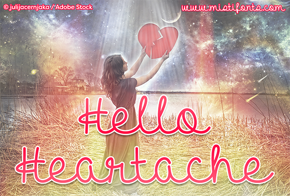 Hello Heartache Font - Featured Image