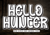 Hello Hunter Font - Featured Image