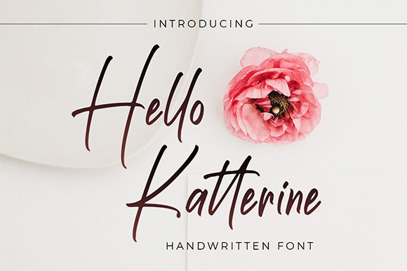 Hello Katterine Font - Featured Image