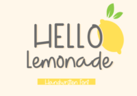 Hello Lemonade Font - Featured Image