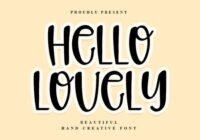 Hello Lovely Font - Featured Image