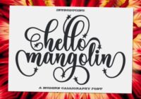 Hello Mangolin Font - Featured Image