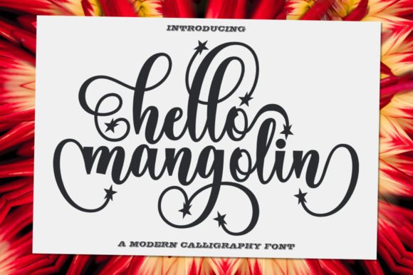 Hello Mangolin Font - Featured Image