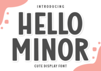 Hello Minor Font - Featured Image