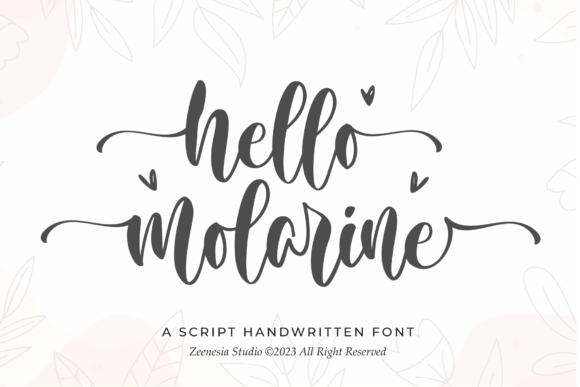Hello Molarine Font Font - Featured Image