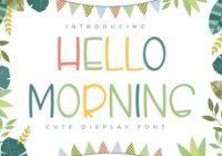 Hello Morning Font - Featured Image