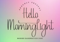 Hello Morning Light Font - Featured Image