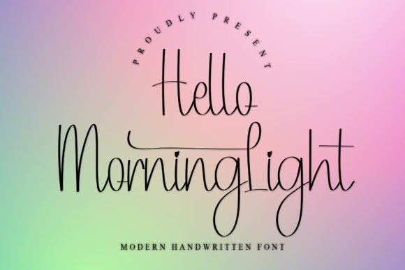 Hello Morning Light Font - Featured Image
