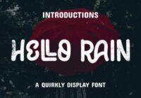 Hello Rain Font - Featured Image