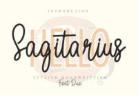 Hello Sagitarius Font - Featured Image