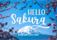 Hello Sakura Font - Featured Image