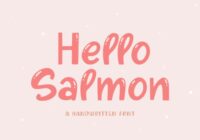 Hello Salmon Font - Featured Image